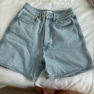 Zara high rise dad shorts